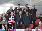 08.03.2025, Fussball 1. Bundesliga 2024/2025, 25. Spieltag,  FC Bayern Mnchen - VfL Bochum, in der Allianz-Arena Mnchen. Freude bei Ehren-Prsident Uli Hoene (FC Bayern Mnchen, Hoeness), Ex-Vorstandsvorsitzender Karl-Heinz Rummenigge (FC Bayern Mnchen), Sportvorstand Max Eberl (Bayern Mnchen), 

