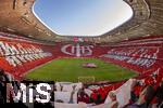 08.03.2025, Fussball 1. Bundesliga 2024/2025, 25. Spieltag,  FC Bayern Mnchen - VfL Bochum, in der Allianz-Arena Mnchen. Groe Choreografie zum 125 Jhrigen Vereinsjubilum ber das ganze Stadionrund, 