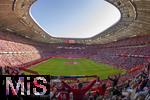 08.03.2025, Fussball 1. Bundesliga 2024/2025, 25. Spieltag,  FC Bayern Mnchen - VfL Bochum, in der Allianz-Arena Mnchen. Stadionbersicht, Totale, bersicht, Vogelperspektive, Innenansicht, .