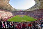 08.03.2025, Fussball 1. Bundesliga 2024/2025, 25. Spieltag,  FC Bayern Mnchen - VfL Bochum, in der Allianz-Arena Mnchen. Stadionbersicht, Totale, bersicht, Vogelperspektive, Innenansicht, .