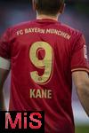 08.03.2025, Fussball 1. Bundesliga 2024/2025, 25. Spieltag,  FC Bayern Mnchen - VfL Bochum, in der Allianz-Arena Mnchen. Rckennummer 9 auf dem Weinroten Jubilumstrikot bei Harry Kane (FC Bayern Mnchen) 