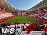 08.03.2025, Fussball 1. Bundesliga 2024/2025, 25. Spieltag,  FC Bayern Mnchen - VfL Bochum, in der Allianz-Arena Mnchen. Groe Choreografie zum 125 Jhrigen Vereinsjubilum ber das ganze Stadionrund,     