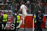 11.03.2025, Fussball UEFA Champions League 2024/2025, Achtelfinale, Bayer 04 Leverkusen - FC Bayern Mnchen, in der BayArena, Harry Kane (FC Bayern Mnchen) freut sich ber das Tor zum 0:1, 

