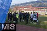 01.03.2025, Fussball Admiral 2.Liga sterreich 2024/2025, SW Bregenz - FC Liefering, in Bregenz im ImmoAgentur Stadion, Spielabbruch wegen Rassismus von einem Zuschauer.