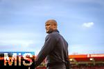 19.04.2025, Fussball 1. Bundesliga 2024/2025, 30. Spieltag, 1.FC Heidenheim - FC Bayern Mnchen, in der Voith-Arena Heidenheim. Trainer Vincent Kompany (FC Bayern Mnchen) nachdenklich 