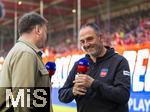 19.04.2025, Fussball 1. Bundesliga 2024/2025, 30. Spieltag, 1.FC Heidenheim - FC Bayern Mnchen, in der Voith-Arena Heidenheim. Trainer Frank Schmidt (1. FC Heidenheim 1846) 
