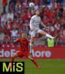 26.04.2025, Fussball 1. Bundesliga 2024/2025, 31. Spieltag,  FC Bayern Mnchen - 1.FSV Mainz 05, in der Allianz-Arena Mnchen. Konrad Laimer (FC Bayern Mnchen) 


