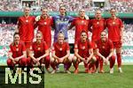 Die Mannschaft des FCB Bayern ( h.l. Lea Schller (11 Bayern) , Glodis Viggosdottir (4 FC Bayern) , Ena Mahmutovic (32 Bayern) , Magdalena Eriksson (5 FC Bayern) , Pernille Harder (21 Bayern) , Klara Bhl (17 FC Bayern) v.l. ,Sarah Zadrazil (25 FC Bayern), Giulia Gwinn (7 FC Bayern), Carolin Simon (30 FC Bayern) , Jovana Damnjanovic (9 Bayern) , Sydney Lohmann (12 FC Bayern) )   beim DFB Pokalfinale FC Bayern Mnchen -SV Werder Bremen am 01.05.2025 in Kln.