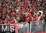 03.05.2025, Fussball 1. Bundesliga 2024/2025, 32. Spieltag, RB Leipzig - FC Bayern Mnchen, in der Red Bull Arena Leipzig, Die Bayern Fans machen Stimmung


