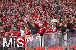 03.05.2025, Fussball 1. Bundesliga 2024/2025, 32. Spieltag, RB Leipzig - FC Bayern Mnchen, in der Red Bull Arena Leipzig, Bayernfans 