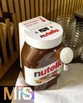 04.05.2025,   Bad Wrishofen im Allgu, Nutella-Spenderautomat in einem Hotel am Frhstcksbuffet.