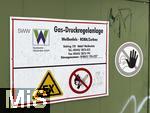 04.05.2025,   Weienfels (Sachsen) Gas Druckregelanlage der Stadtwerke, Feuer verboten