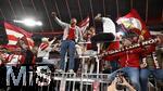 10.05.2025, Fussball 1. Bundesliga 2024/2025, 33. Spieltag, FC Bayern Mnchen - Borussia Mnchengladbach, in der Allianz-Arena Mnchen. der FC Bayern Feiert den Gewinn der Deutschen Meisterschaft, Thomas Mller (Bayern Mnchen) bei den Fans

