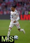 10.05.2025, Fussball 1. Bundesliga 2024/2025, 33. Spieltag,  FC Bayern Mnchen - Borussia Mnchengladbach, in der Allianz-Arena Mnchen. Michael Olise (FC Bayern Mnchen) am Ball.