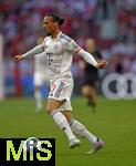 10.05.2025, Fussball 1. Bundesliga 2024/2025, 33. Spieltag,  FC Bayern Mnchen - Borussia Mnchengladbach, in der Allianz-Arena Mnchen. Leroy Sane (Bayern Mnchen)  am Ball,