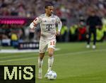 10.05.2025, Fussball 1. Bundesliga 2024/2025, 33. Spieltag,  FC Bayern Mnchen - Borussia Mnchengladbach, in der Allianz-Arena Mnchen. Leroy Sane (Bayern Mnchen) am Ball 