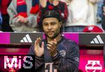 10.05.2025, Fussball 1. Bundesliga 2024/2025, 33. Spieltag,  FC Bayern Mnchen - Borussia Mnchengladbach, in der Allianz-Arena Mnchen. Ersatzspieler, Serge Gnabry (FC Bayern Mnchen) 