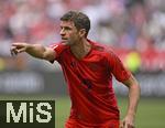 17.05.2025, Fussball 1. Bundesliga 2024/2025, 34. Spieltag,  TSG 1899 Hoffenheim - FC Bayern Mnchen, In der Pre-Zero-Arena Sinsheim. Thomas Mller (FC Bayern Mnchen) gestikuliert

