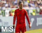 17.05.2025, Fussball 1. Bundesliga 2024/2025, 34. Spieltag,  TSG 1899 Hoffenheim - FC Bayern M�nchen, In der Pre-Zero-Arena Sinsheim. Leroy Sane (Bayern M�nchen) nachdenklich 
