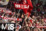 17.05.2025, Fussball 1. Bundesliga 2024/2025, 34. Spieltag,  TSG 1899 Hoffenheim - FC Bayern M�nchen, In der Pre-Zero-Arena Sinsheim.  FCB Fans 