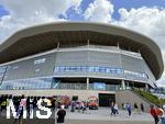 17.05.2025, Fussball 1. Bundesliga 2024/2025, 34. Spieltag,  TSG 1899 Hoffenheim - FC Bayern M�nchen, In der Pre-Zero-Arena Sinsheim.  Aussenansicht Stadion.