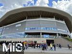 17.05.2025, Fussball 1. Bundesliga 2024/2025, 34. Spieltag,  TSG 1899 Hoffenheim - FC Bayern M�nchen, In der Pre-Zero-Arena Sinsheim.  Aussenansicht Stadion.