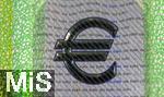 20.05.2025, Deutschland, Geldscheine, 100 Euro-Schein,  Das Hologram mit dem EURO-Zeichen.