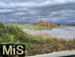 13.06.2024, Beliebtes Reiseziel der Deutschen, die Balearen-Insel Mallorca (Spanien).  berschwemmung nach dem Regenwetter bei Palma de Mallorca.