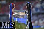 31.05.2025,  Fussball UEFA Championsleague Finale 2025:  Paris St. Germain - Inter Mailand, in der Allianz-Arena Mnchen.   Der Championsleague Pokal.
  

