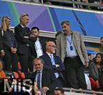 31.05.2025,  Fussball UEFA Championsleague Finale 2025:  Paris St. Germain - Inter Mailand, in der Allianz-Arena Mnchen.   Markus Sder und DFB Prsident  Bernd Neuendorf (beide Deutschland).
  

