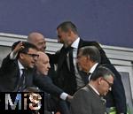 31.05.2025,  Fussball UEFA Championsleague Finale 2025:  Paris St. Germain - Inter Mailand, in der Allianz-Arena Mnchen.   UEFA Prsident Aleksander Ceferin und Gianni Infantiono (Italien).
  

