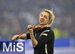31.05.2025,  Fussball UEFA Championsleague Finale 2025:  Paris St. Germain - Inter Mailand, in der Allianz-Arena Mnchen.  Stargeiger  David Garrett (Deutschland) macht Stimmung
  

