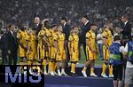 31.05.2025,  Fussball UEFA Championsleague Finale 2025:  Paris St. Germain - Inter Mailand, in der Allianz-Arena Mnchen.   Die Mailnder Spieler sind enttuscht Trainer Simone Inzaghi (Inter Mailand) und sein Team
  

