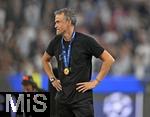 31.05.2025,  Fussball UEFA Championsleague Finale 2025:  Paris St. Germain - Inter Mailand, in der Allianz-Arena Mnchen.   Trainer Luis Enrique (FC Paris Saint-Germain) nachdenklich.
  

