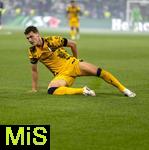 31.05.2025,  Fussball UEFA Championsleague Finale 2025:  Paris St. Germain - Inter Mailand, in der Allianz-Arena Mnchen.  Benjamin Pavard (Inter Mailand) am Boden.