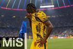 31.05.2025,  Fussball UEFA Championsleague Finale 2025:  Paris St. Germain - Inter Mailand, in der Allianz-Arena Mnchen.  Yann Bisseck (Inter Mailand) muss verletzt aus dem Spiel gehen,