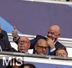 31.05.2025,  Fussball UEFA Championsleague Finale 2025:  Paris St. Germain - Inter Mailand, in der Allianz-Arena Mnchen. Ehrengste, Gianni Infantino (Prsident FIFA)



