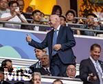 31.05.2025,  Fussball UEFA Championsleague Finale 2025:  Paris St. Germain - Inter Mailand, in der Allianz-Arena Mnchen. Ehrengste, Gianni Infantino (Prsident FIFA)



