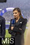 31.05.2025,  Fussball UEFA Championsleague Finale 2025:  Paris St. Germain - Inter Mailand, in der Allianz-Arena Mnchen. Moderatorin Laura Wontorra, 