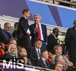 31.05.2025,  Fussball UEFA Championsleague Finale 2025:  Paris St. Germain - Inter Mailand, in der Allianz-Arena Mnchen. li: UEFA Prsident Aleksander Ceferin, Thomas Bach (Ex-DOSB-Prsident)