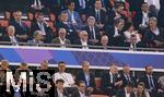31.05.2025,  Fussball UEFA Championsleague Finale 2025:  Paris St. Germain - Inter Mailand, in der Allianz-Arena Mnchen. Ehrengste, mit Ex-Vorstandsvorsitzender Karl-Heinz Rummenigge (FC Bayern Mnchen), Ehren-Prsident Uli Hoene (FC Bayern Mnchen, Hoeness), Frau Susi, Prsident Herbert Hainer (FC Bayern) 