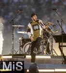 31.05.2025,  Fussball UEFA Championsleague Finale 2025:  Paris St. Germain - Inter Mailand, in der Allianz-Arena Mnchen. Erffnungs-Show mit der US-Band Linkin Park. Mike Shinoda,
