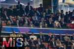 31.05.2025,  Fussball UEFA Championsleague Finale 2025:  Paris St. Germain - Inter Mailand, in der Allianz-Arena Mnchen.  Ehrentribne, Ex-Vorstandsvorsitzender Karl-Heinz Rummenigge (FC Bayern Mnchen), Ehren-Prsident Uli Hoene (FC Bayern Mnchen, Hoeness), Prsident Herbert Hainer (FC Bayern), Jrgen Klinsmann, Miroslav Klose, Fabio Capello, 
