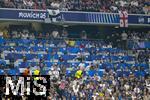 31.05.2025,  Fussball UEFA Championsleague Finale 2025:  Paris St. Germain - Inter Mailand, in der Allianz-Arena Mnchen.  Medienarbeitspltze. Oben der Mittelrang fr die Zuschauer, unten die Pressearbeitspltze. 