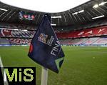04.06.2025, Fussball UEFA Nations League 2024/25,  Halbfinale, Deutschland - Portugal, in der Allianz-Arena Mnchen. Die Eckfahne im Detail