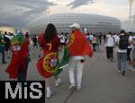 04.06.2025, Fussball UEFA Nations League 2024/25,  Halbfinale, Deutschland - Portugal, in der Allianz-Arena Mnchen. Ronaldo Fans