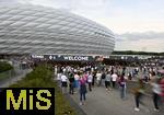 04.06.2025, Fussball UEFA Nations League 2024/25,  Halbfinale, Deutschland - Portugal, in der Allianz-Arena Mnchen. Esplanade vor der arena