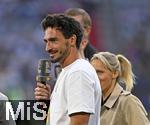04.06.2025, Fussball UEFA Nations League 2024/25,  Halbfinale, Deutschland - Portugal, in der Allianz-Arena Mnchen. Mats Hummels (Deutschland) beim Interview