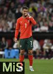 04.06.2025, Fussball UEFA Nations League 2024/25,  Halbfinale, Deutschland - Portugal, in der Allianz-Arena Mnchen. Cristiano Ronaldo (Portugal) nachdenklich.