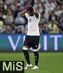 04.06.2025, Fussball UEFA Nations League 2024/25,  Halbfinale, Deutschland - Portugal, in der Allianz-Arena Mnchen. Serge Gnabry (Deutschland) ist nach dem 1:1 unzufrieden